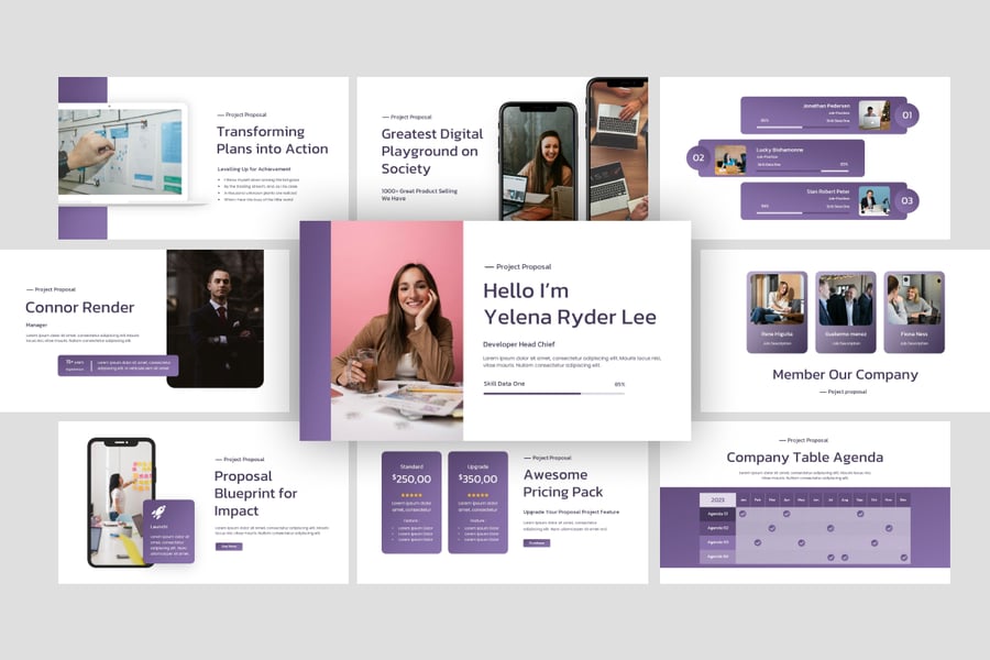 项目建议PPT模板 (PPTX)