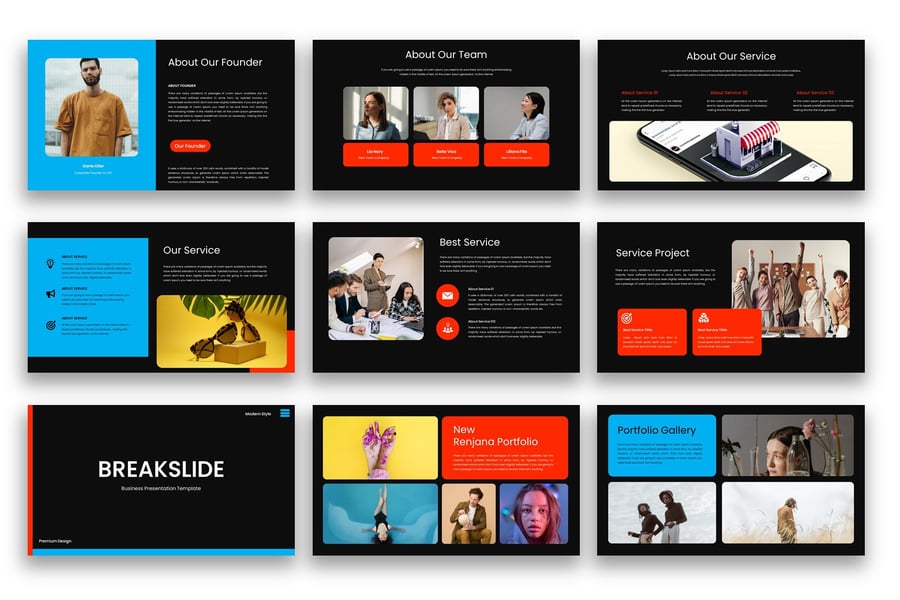 商业计划PPT模板 (PPTX)