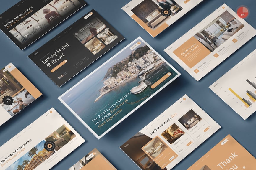 酒店PPT模板 (PPTX)