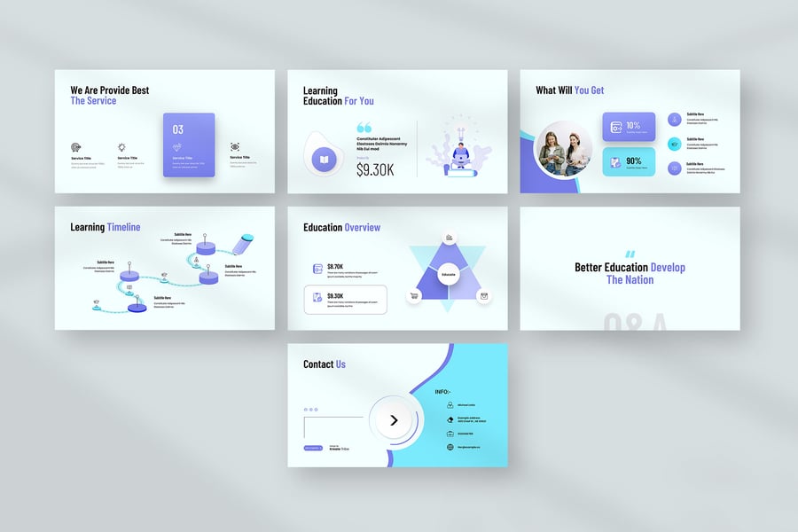 教育演示模板PPT模板 (PPTX)