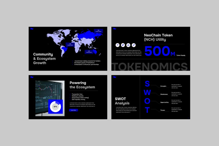 区块链PPT模板 (PPTX)