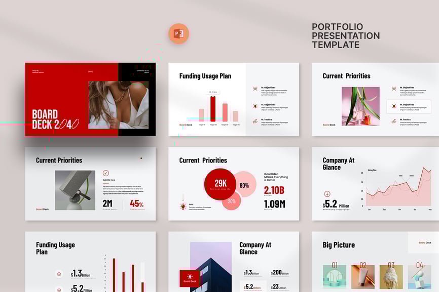 商业委员会PPT模板 (PPTX)