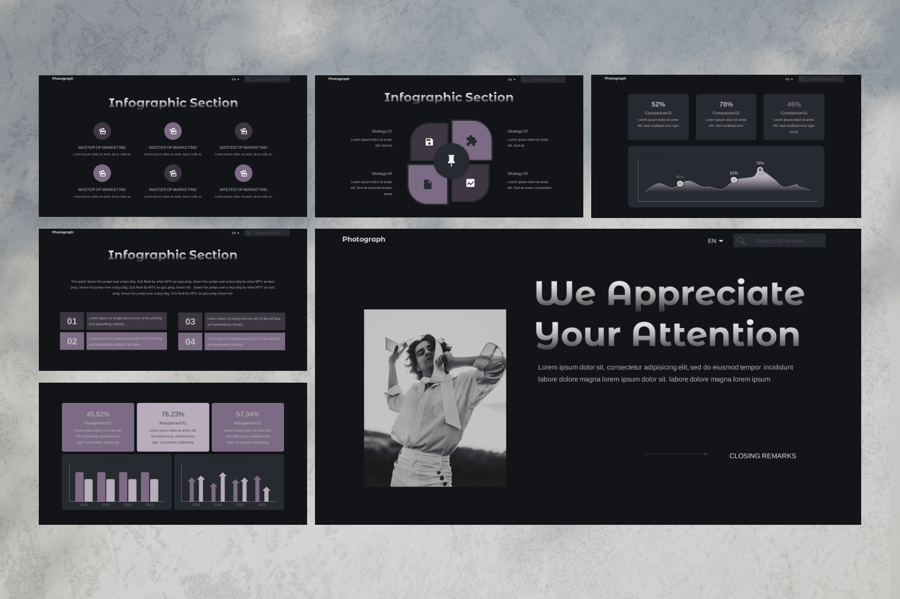 摄影PPT模板 (PPTX)