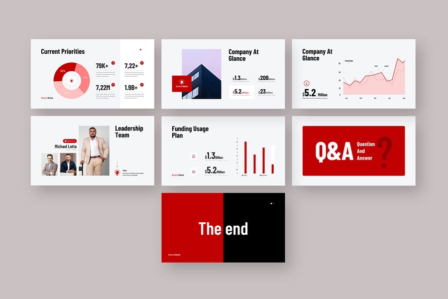 商业委员会PPT模板 (PPTX)