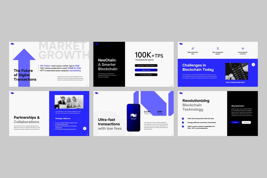 区块链PPT模板 (PPTX)