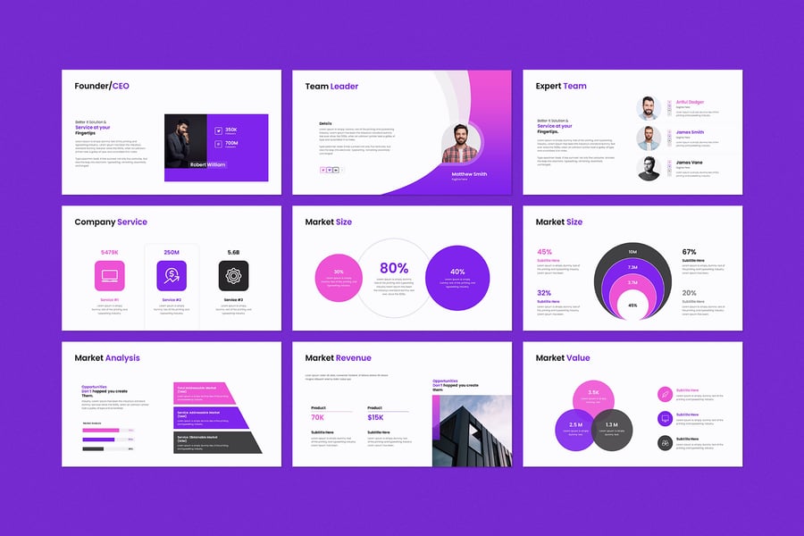 业务策略演示PPT模板 (PPTX)