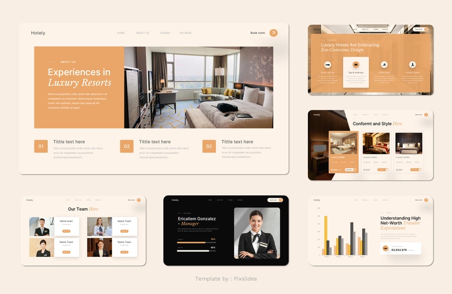 酒店PPT模板 (PPTX)