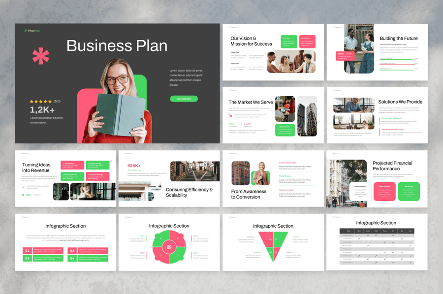 商业计划PPT模板 (PPTX)