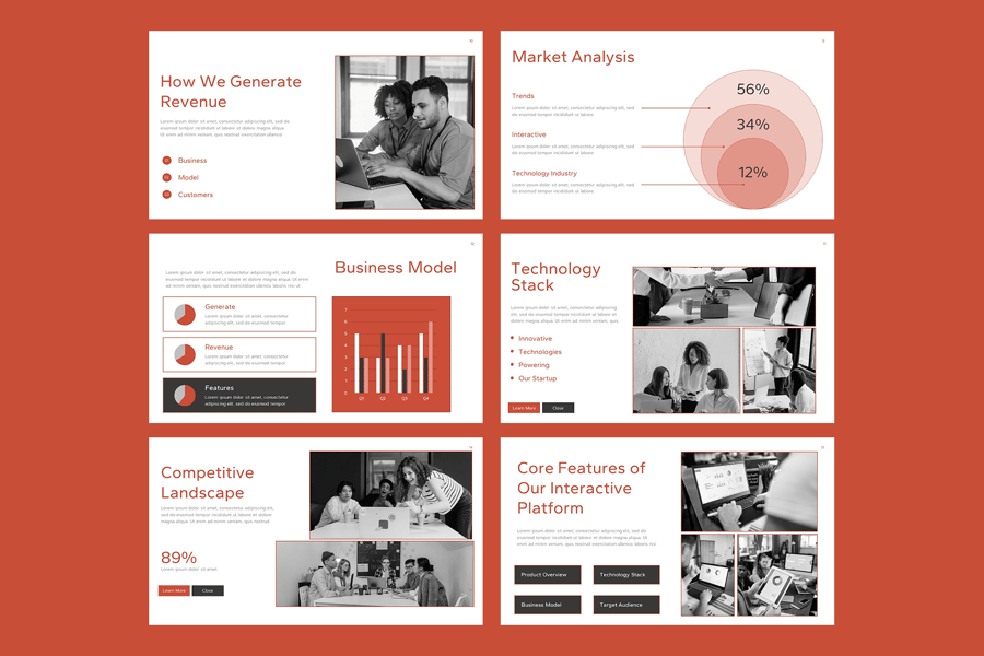 交互式启动PPT模板 (PPTX)
