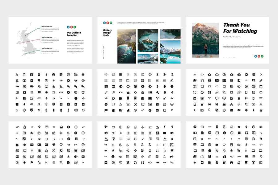 旅行PPT模板 (PPTX)