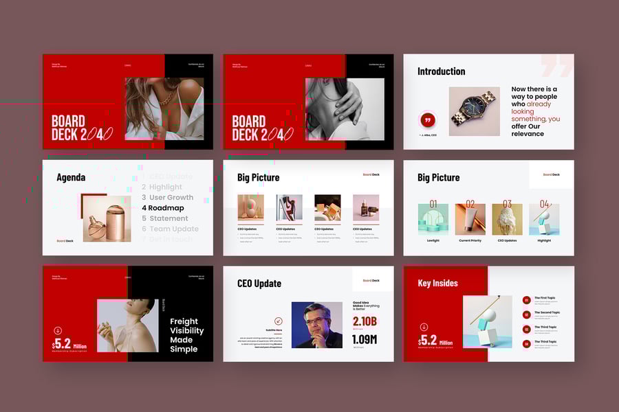 商业委员会PPT模板 (PPTX)