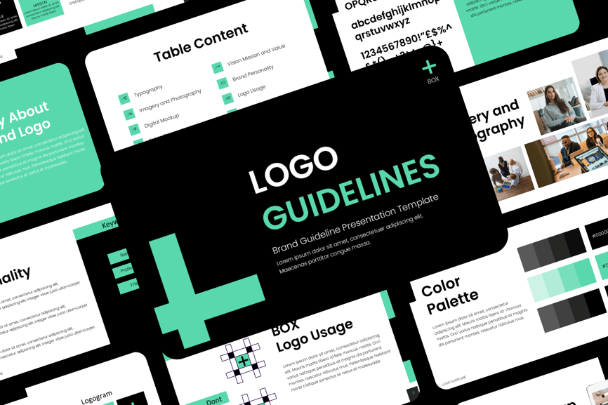 品牌准则演示模板PPT模板 (PPTX)