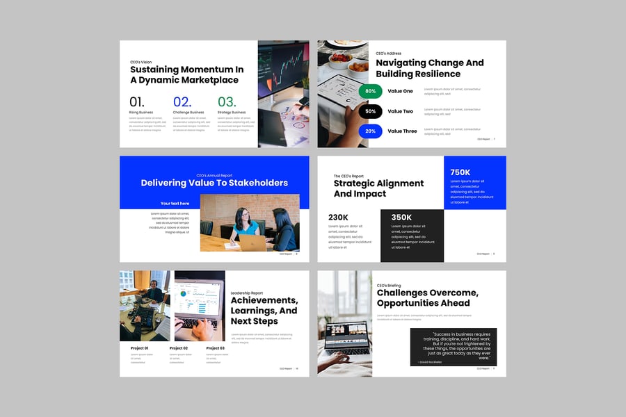 首席执行官报告PPT模板 (PPTX)