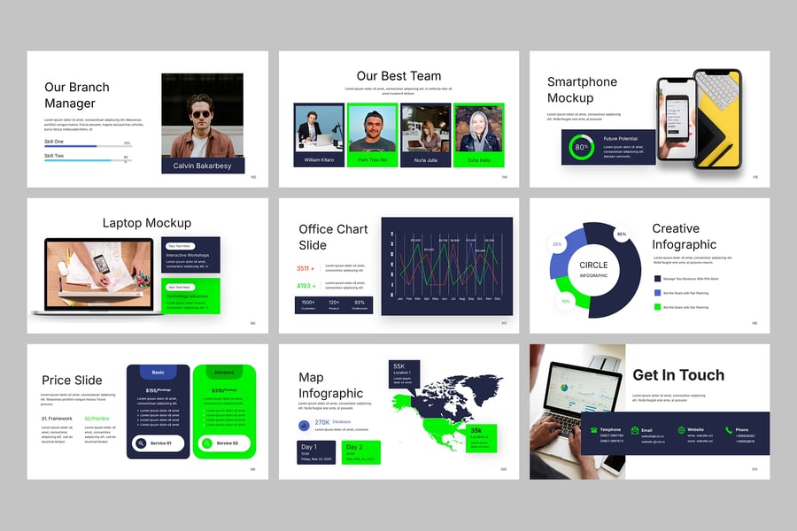 品牌策略PPT模板 (PPTX)