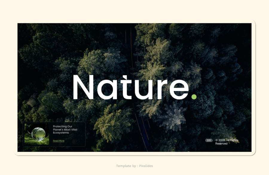 自然生态系统PPT模板 (PPTX)