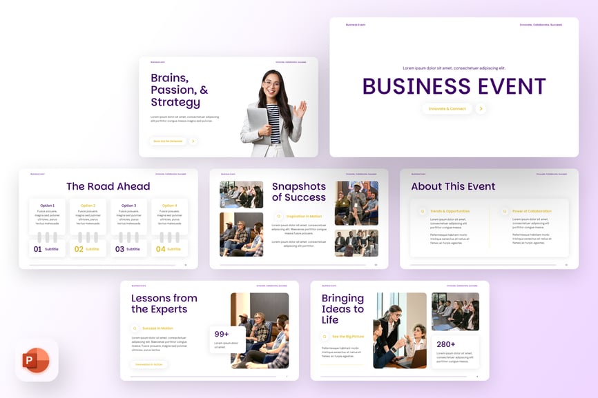 商业活动PPT模板 (PPTX)