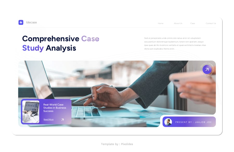 商业案例研究PPT模板 (PPTX)