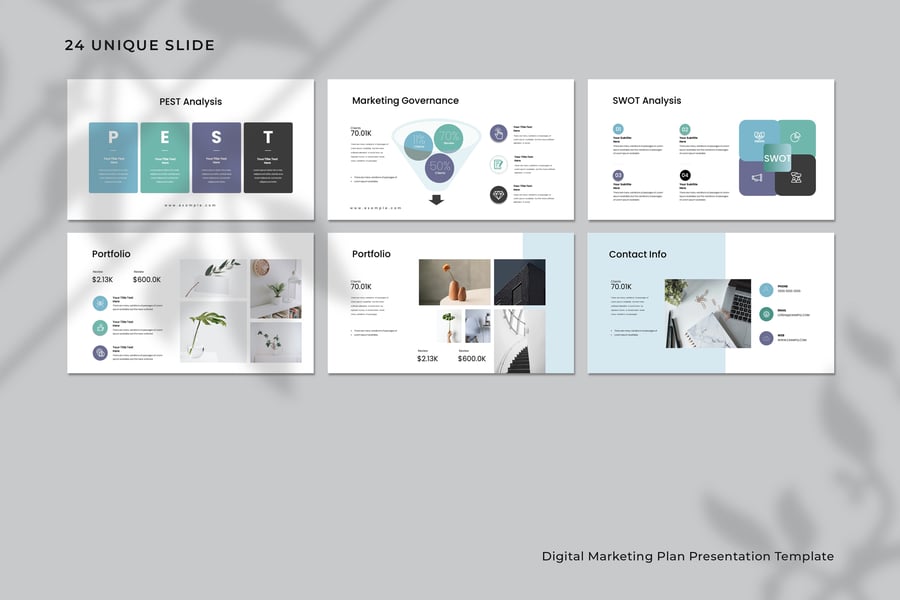数字营销计划演示PPT模板 (PPTX)