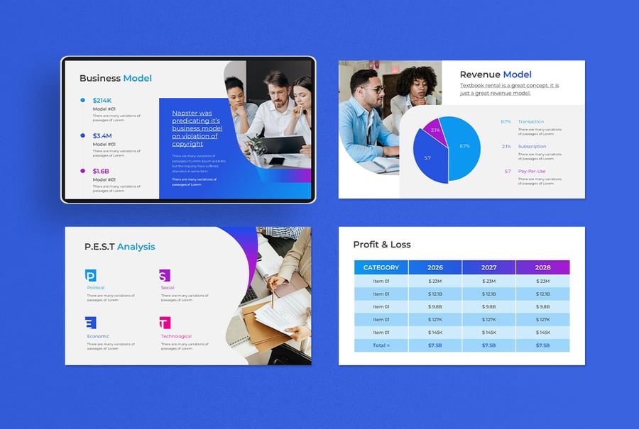 业务演示模板PPT模板 (PPTX)