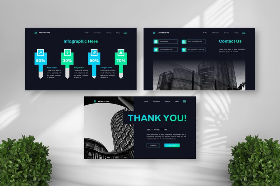 简约建筑师PPT模板 (PPTX)