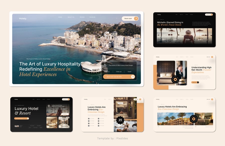 酒店PPT模板 (PPTX)