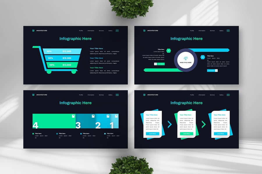简约建筑师PPT模板 (PPTX)