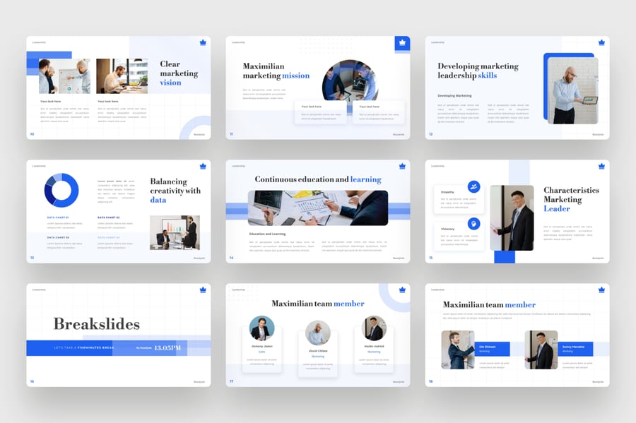 领导力营销PPT模板 (PPTX)