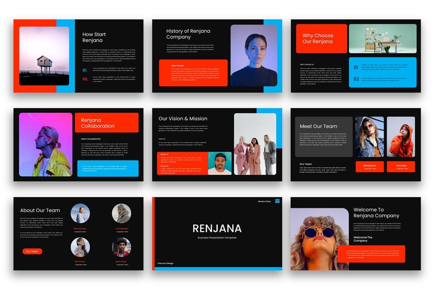 商业计划PPT模板 (PPTX)