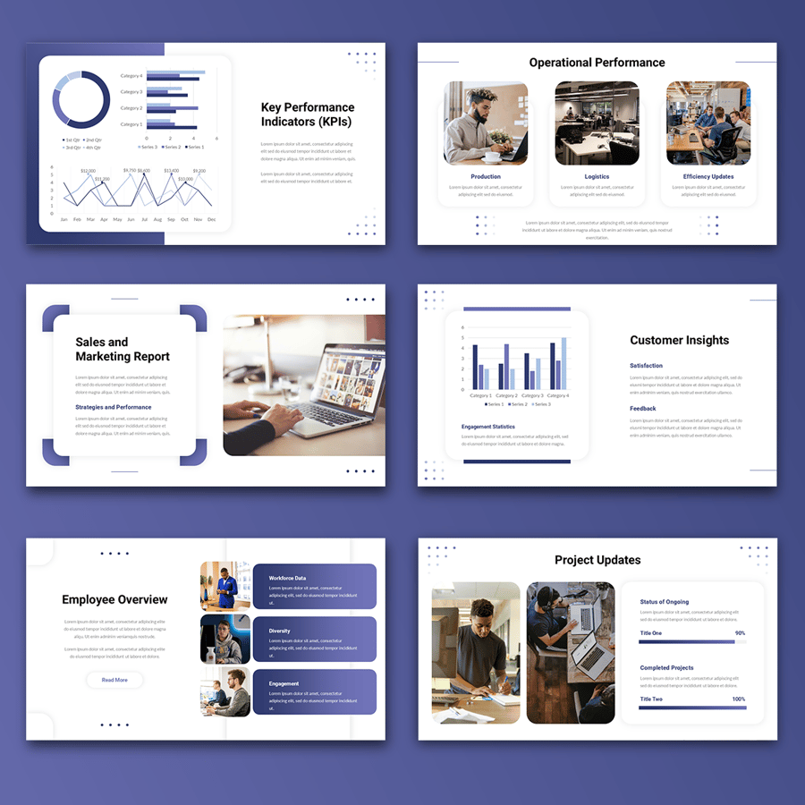 公司报告PPT模板 (PPT)