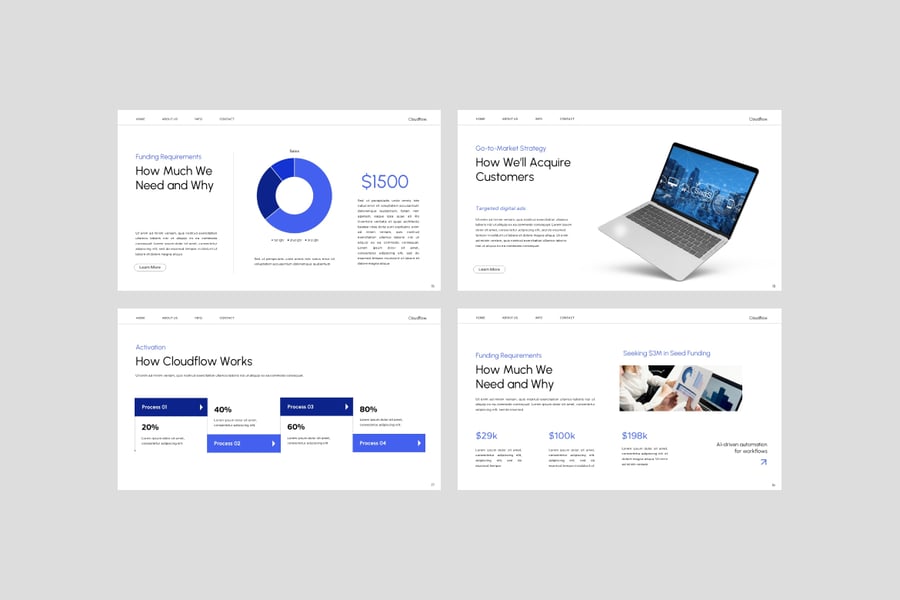 SaaS服务介绍PPT模板 (PPTX)