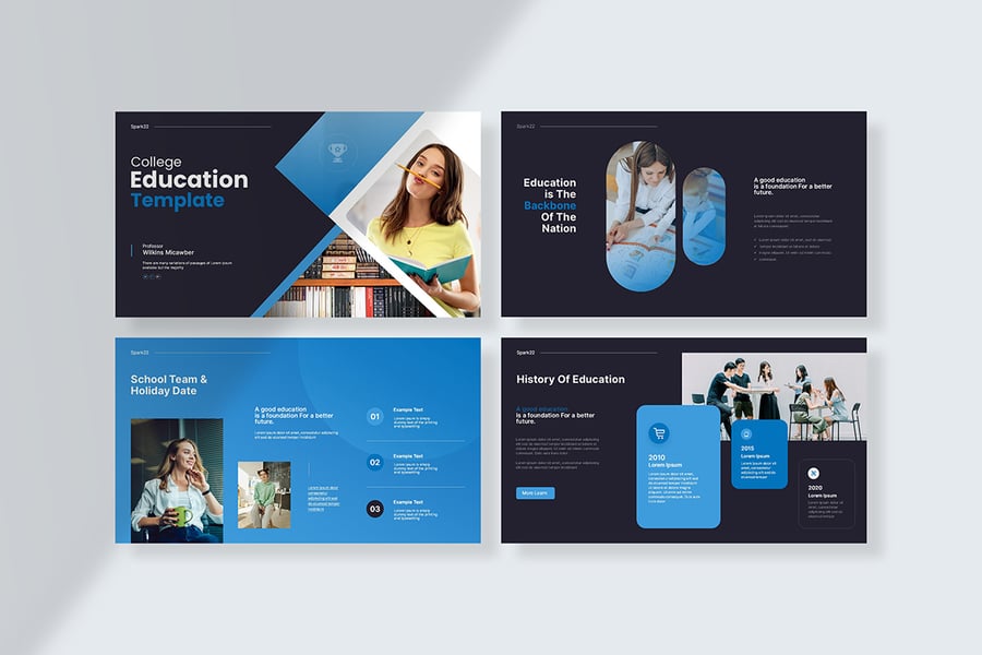 教育演讲PPT模板 (PPTX)