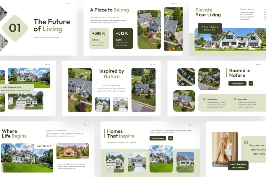 房地产PPT模板 (PPTX)