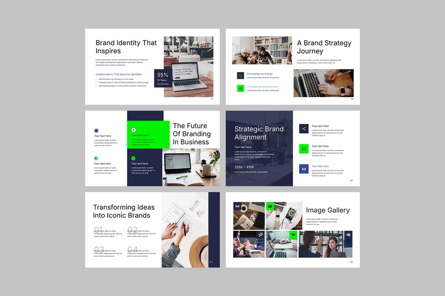 品牌策略PPT模板 (PPTX)