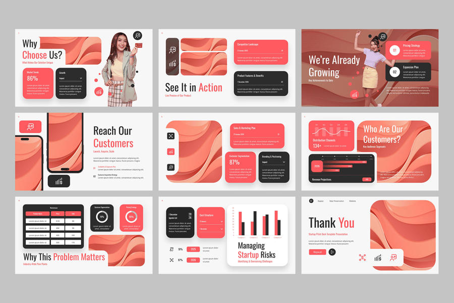 投资计划商业计划PPT模板 (PPTX)