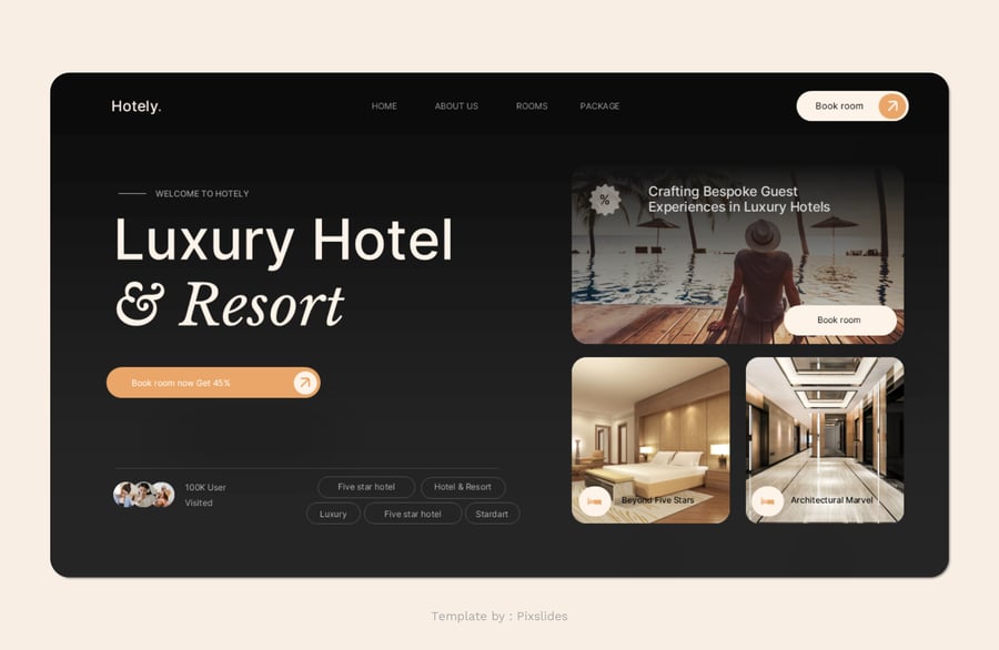 酒店PPT模板 (PPTX)