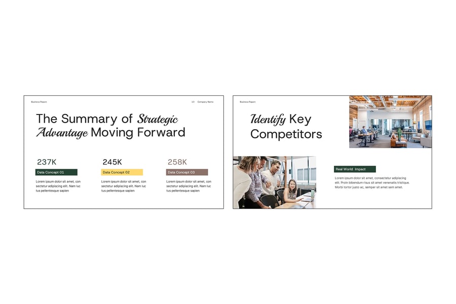 竞争者报告PPT模板 (PPTX)