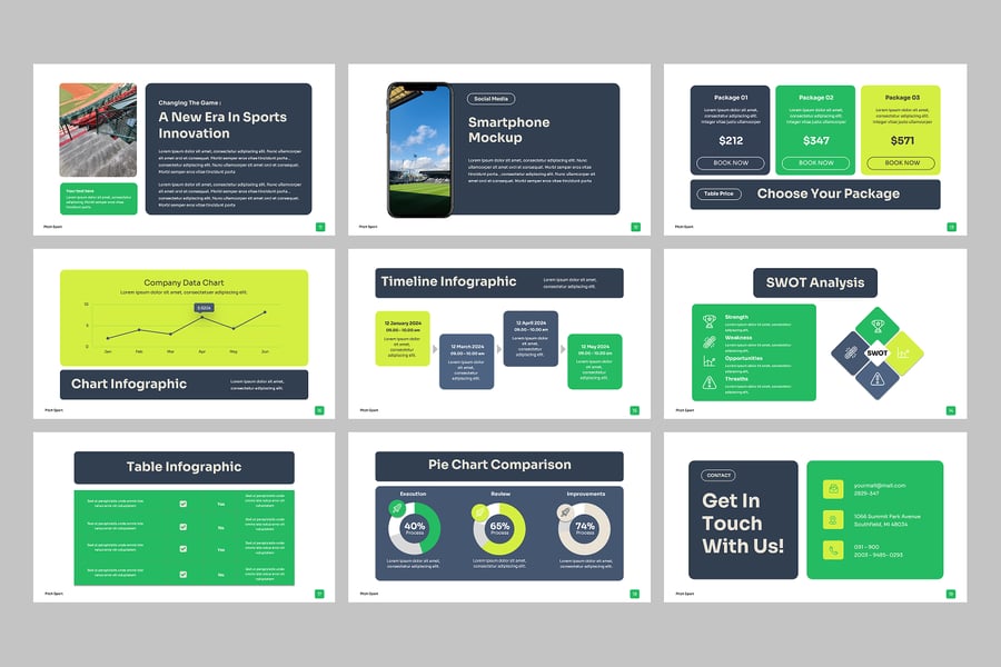 投球运动PPT模板 (PPTX)