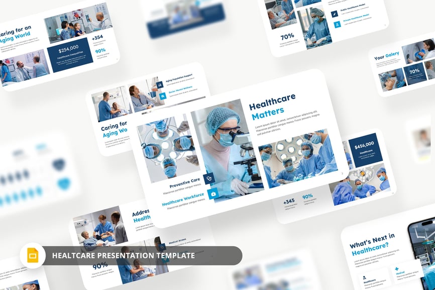 卫生保健PPT模板 (PPTX)