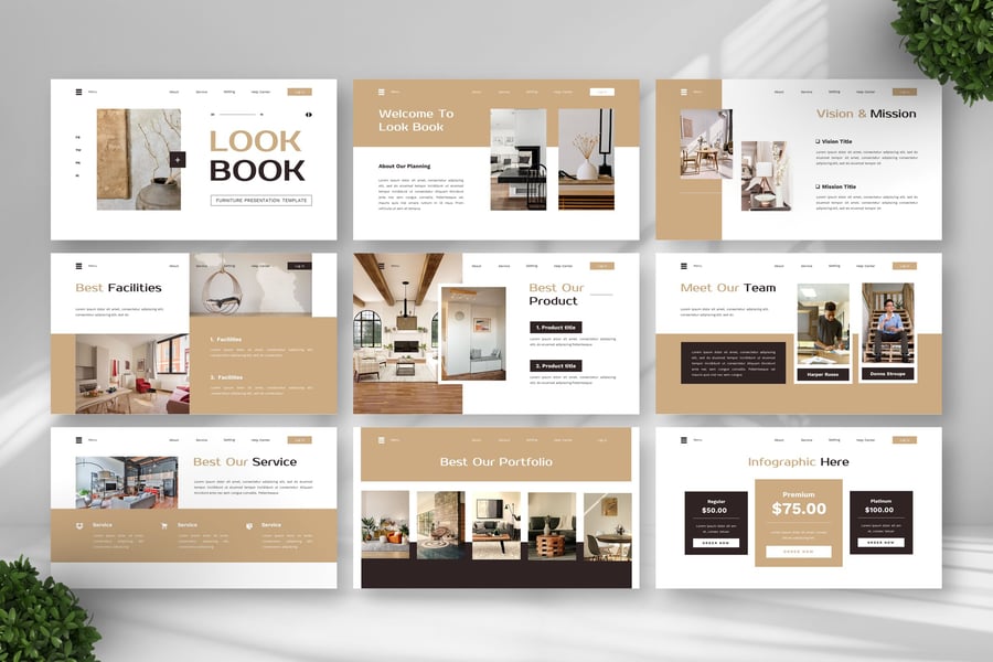 家具PPT模板 (PPTX)