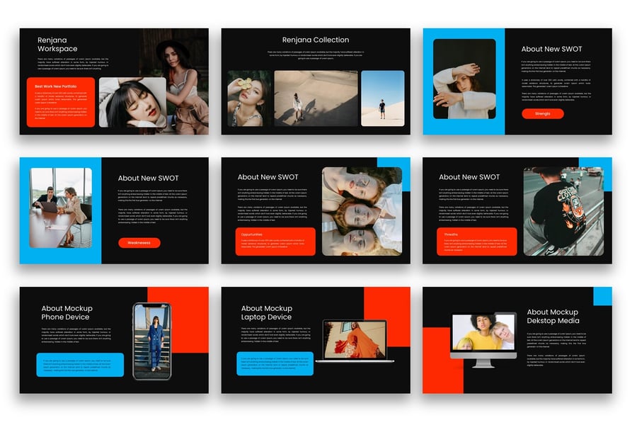 商业计划PPT模板 (PPTX)