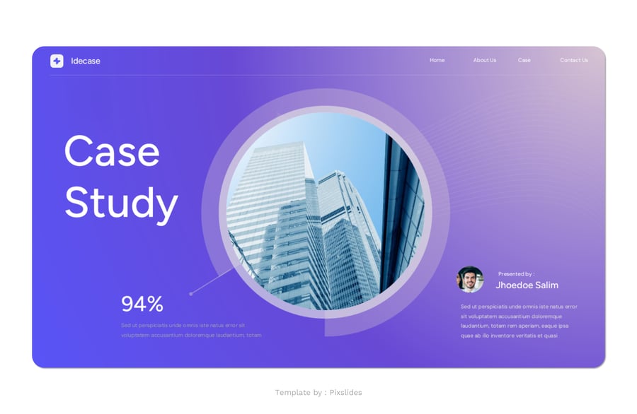 商业案例研究PPT模板 (PPTX)
