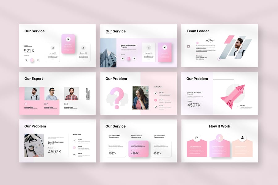 极简主义商业PPT模板 (PPTX)