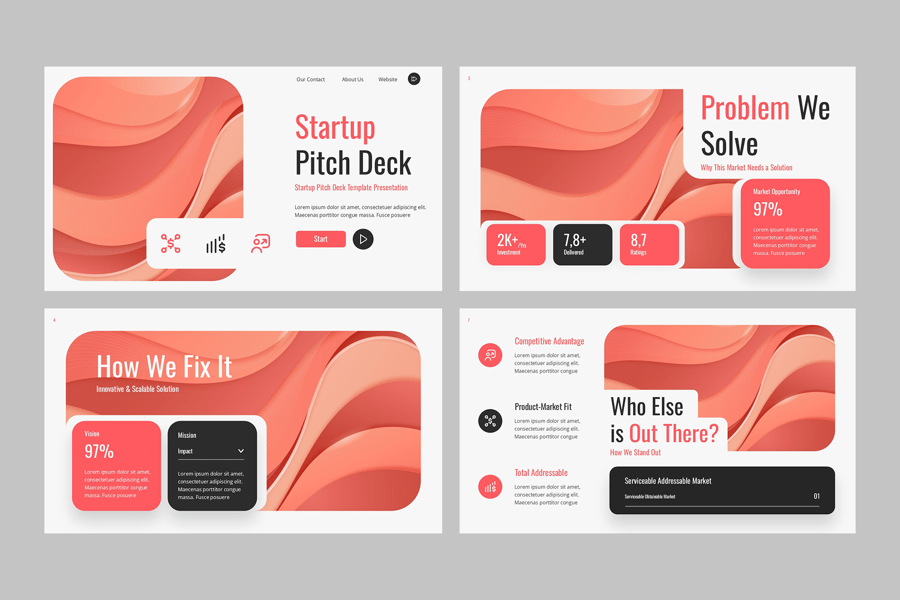 投资计划商业计划PPT模板 (PPTX)