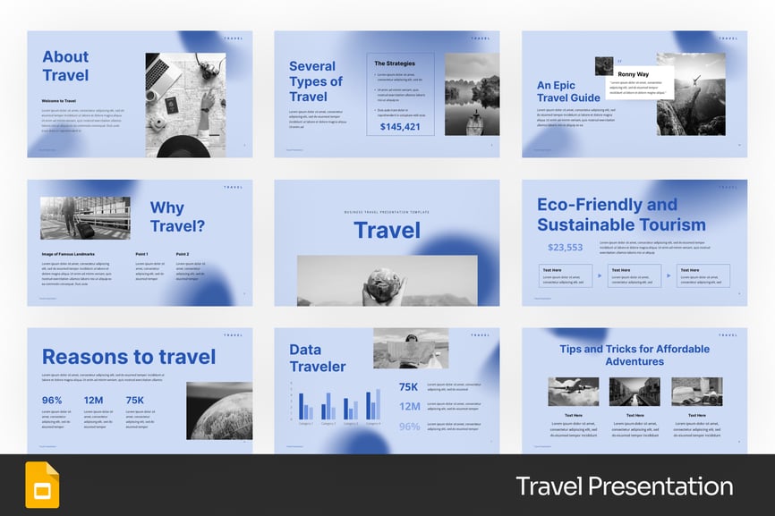 旅行社PPT模板 (PPTX)