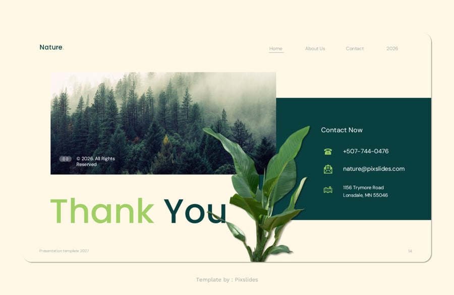 自然生态系统PPT模板 (PPTX)