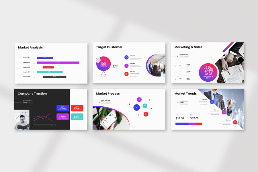 业务计划演示模板PPT模板 (PPTX)