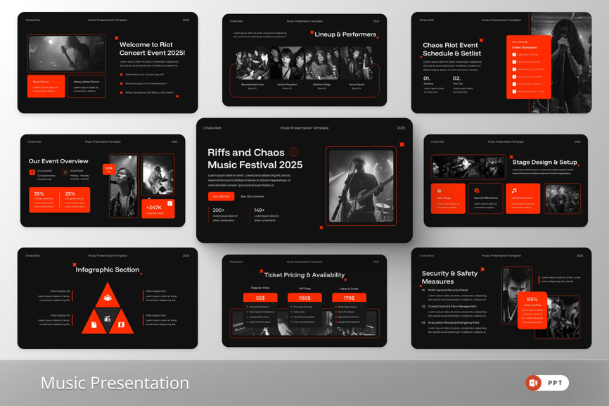 音乐PPT模板 (PPTX)