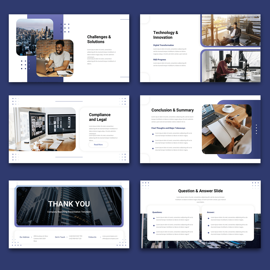 公司报告PPT模板 (PPT)