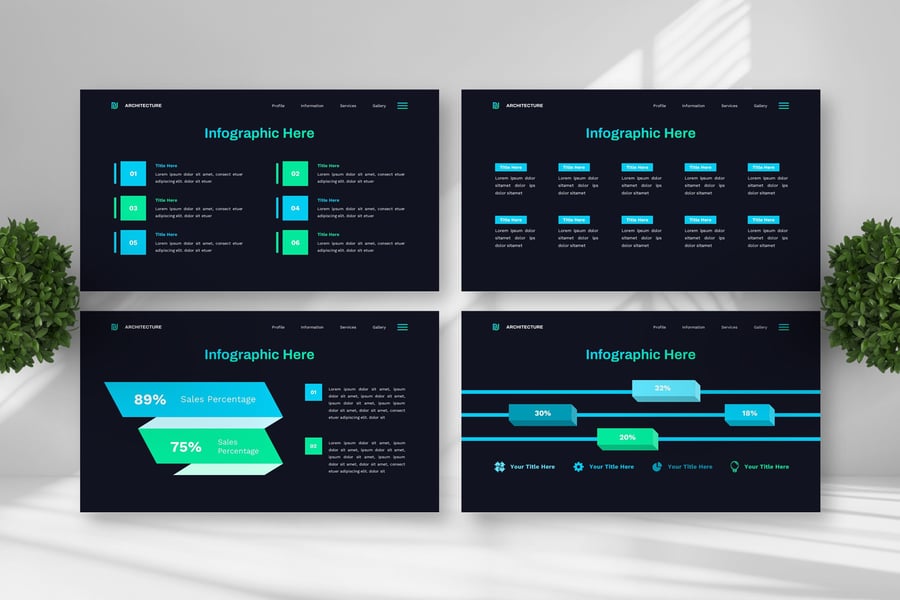 简约建筑师PPT模板 (PPTX)