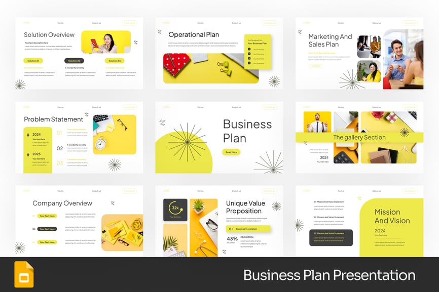 商业计划PPT模板 (PPTX)